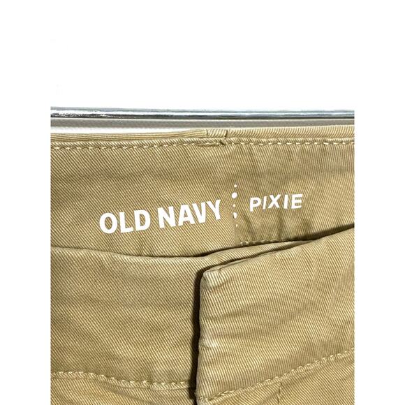 Old Navy Pixie Khakis Chinos Camelot Stretch Front Pockets Women 0R 0 R Y2K 2016 - Picture 3 of 7